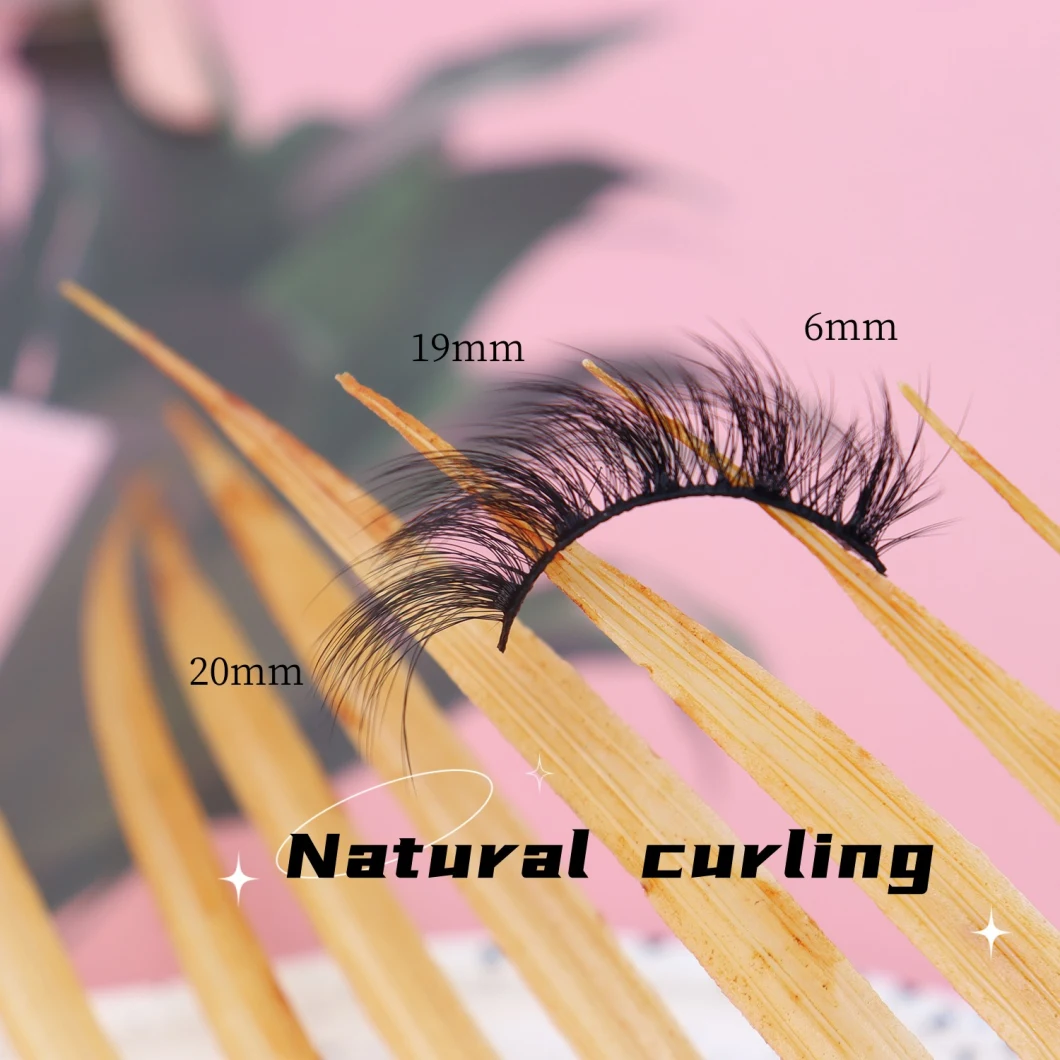 Natural Curling 3D False Eyelashes Create Charming Effects Daily Customized Faux Mink Eyelash