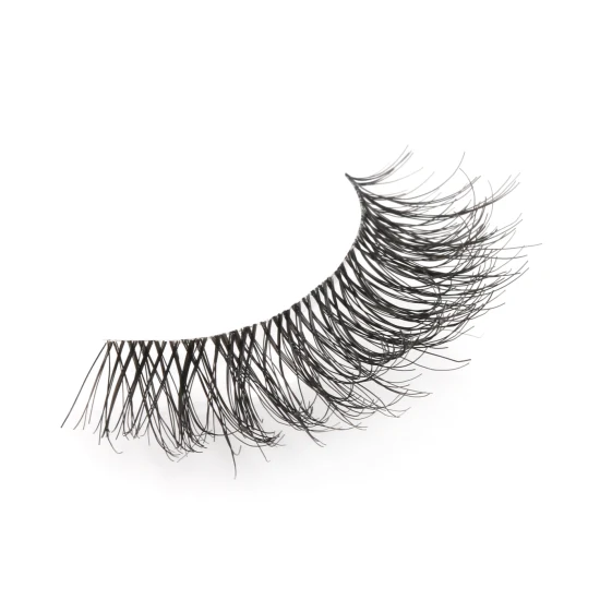 0.05 0...07mm Single Band Natural Human Hair Eyelash Clear Band 3D Mink Strip Eye Lashes