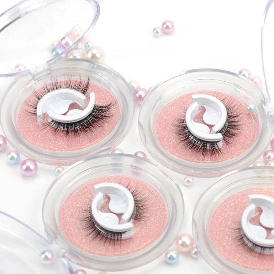 Wholesale Makeup Lashes Human Hair Self Adhesive Pre Glued Cosmetic Mink Eyelashes